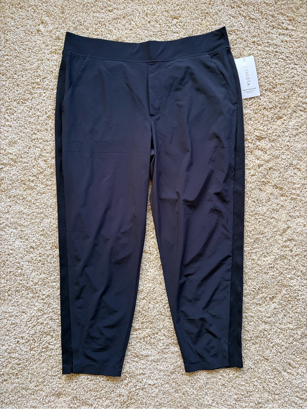 NWT Athleta Brooklyn Ankle‎ Pant Black Size 16 Travel Commute